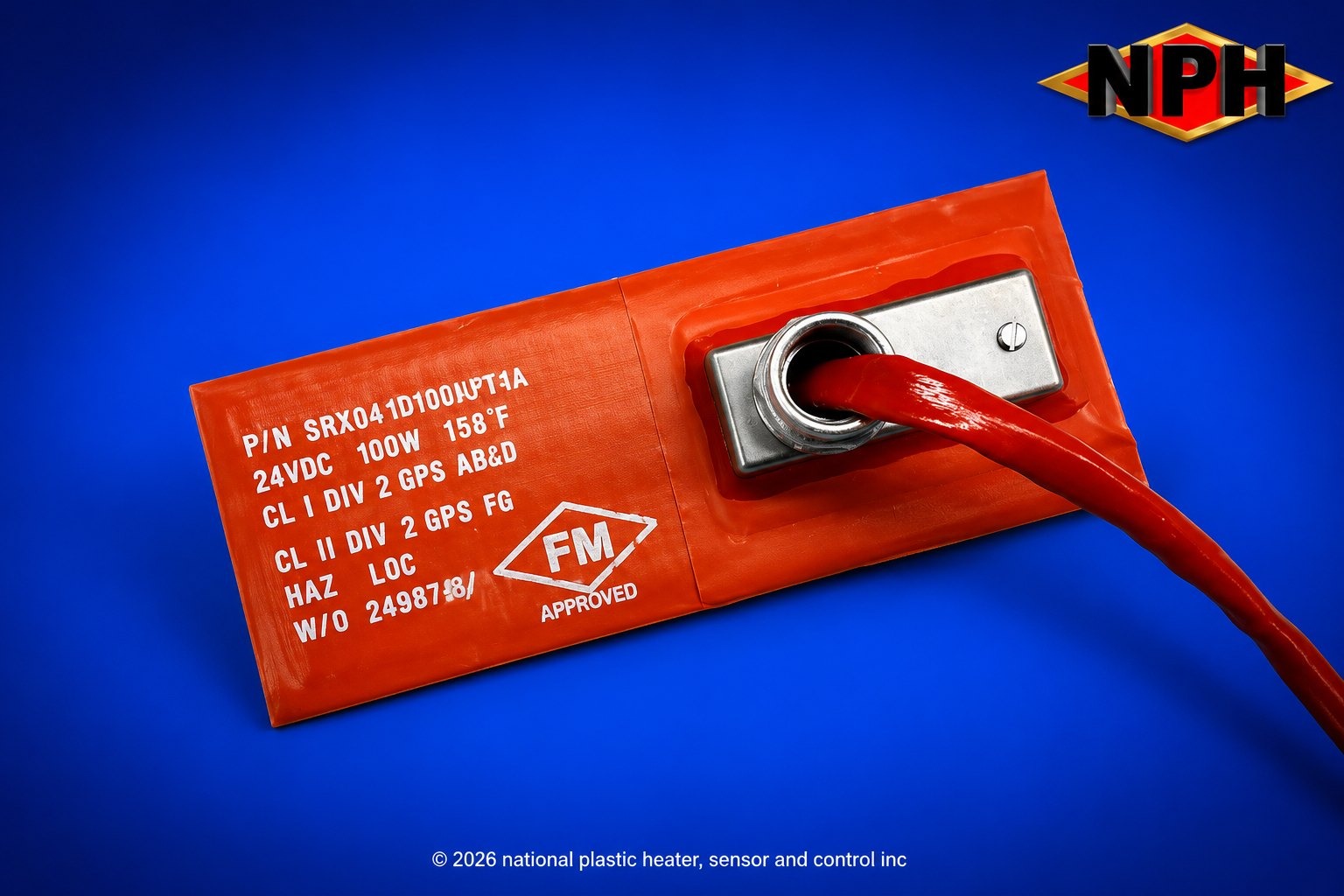 Explosion Proof Hazardous Area Silicone Rubber Heaters